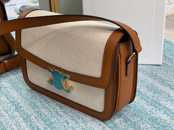 Celine Teen Triomphe Canvas Bag – Iconic Style in a Compact Design