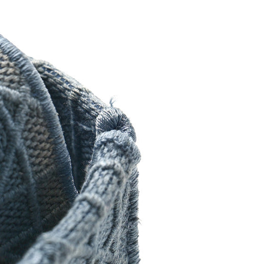 Christian Dior - Canvas Embroidered Cannage Medium Lady D-Lite Denim Blue