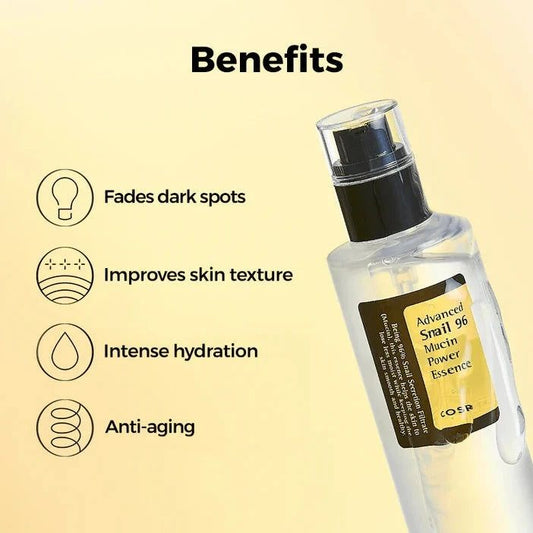 COSRX Advance Snail 96 Mucin Power Essence and Advance Snail 92