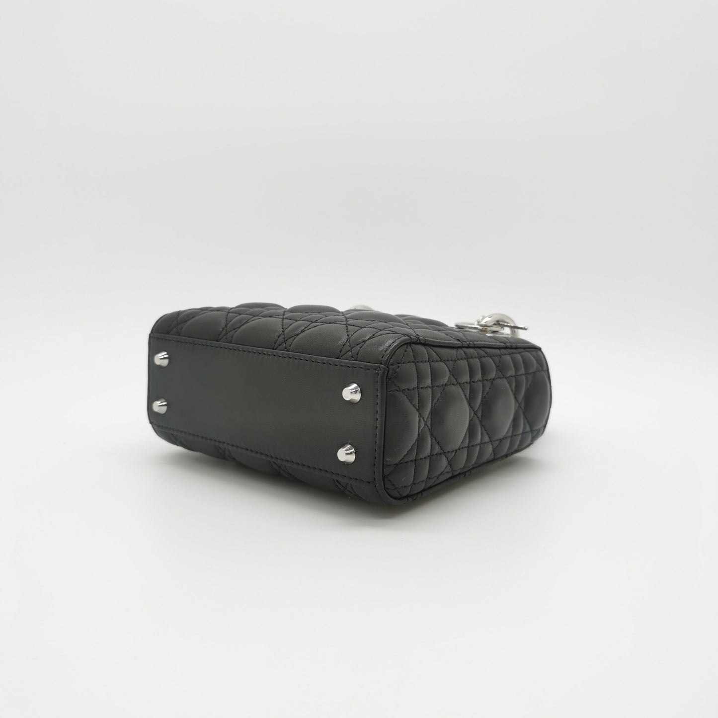 Mini Lady Dior Black Leather Bag โ Timeless Elegance in a Chic Package