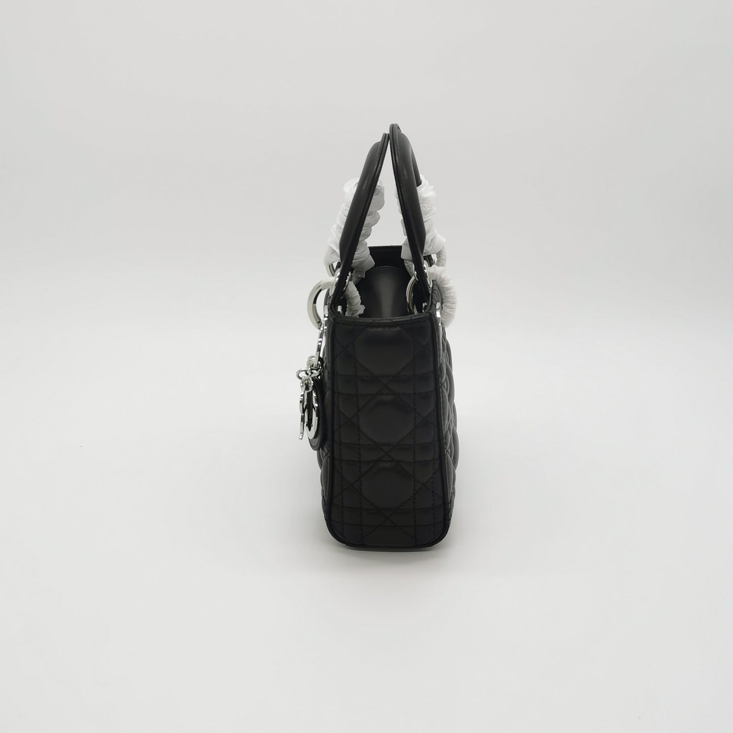 Mini Lady Dior Black Leather Bag โ Timeless Elegance in a Chic Package