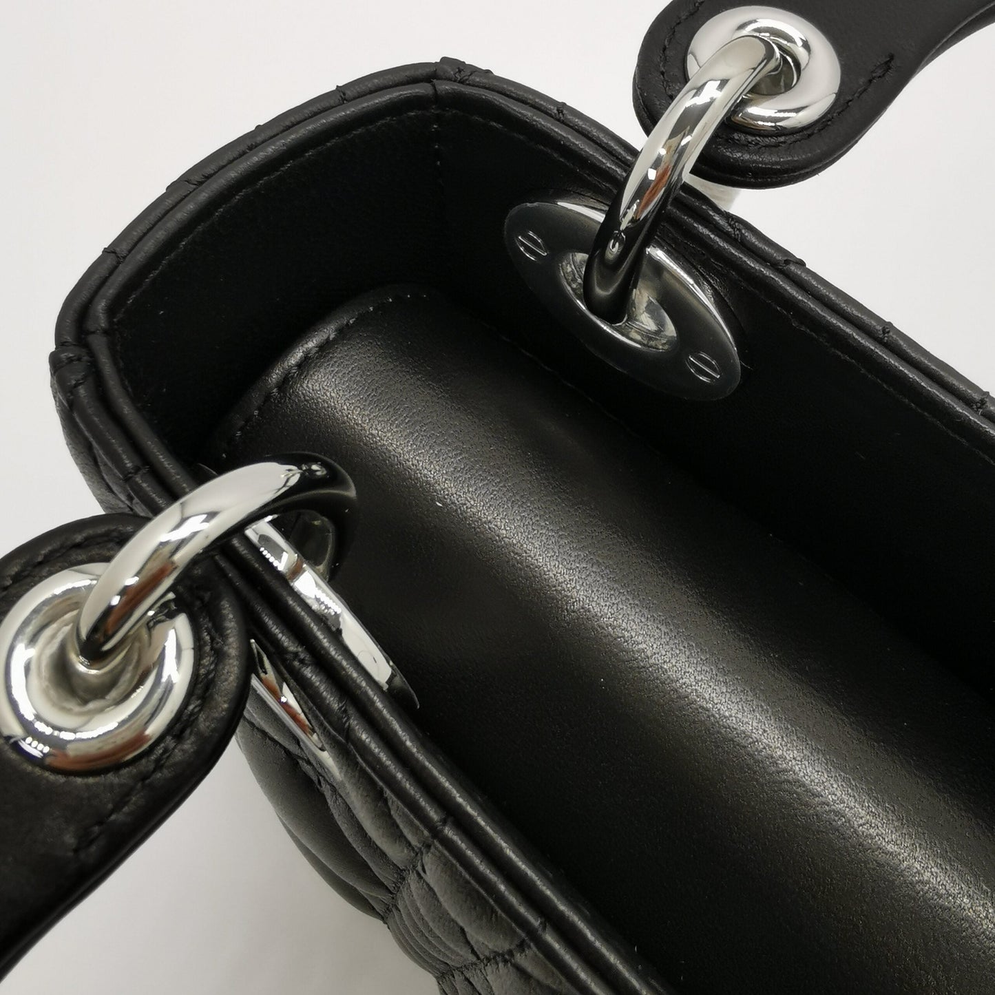 Mini Lady Dior Black Leather Bag โ Timeless Elegance in a Chic Package