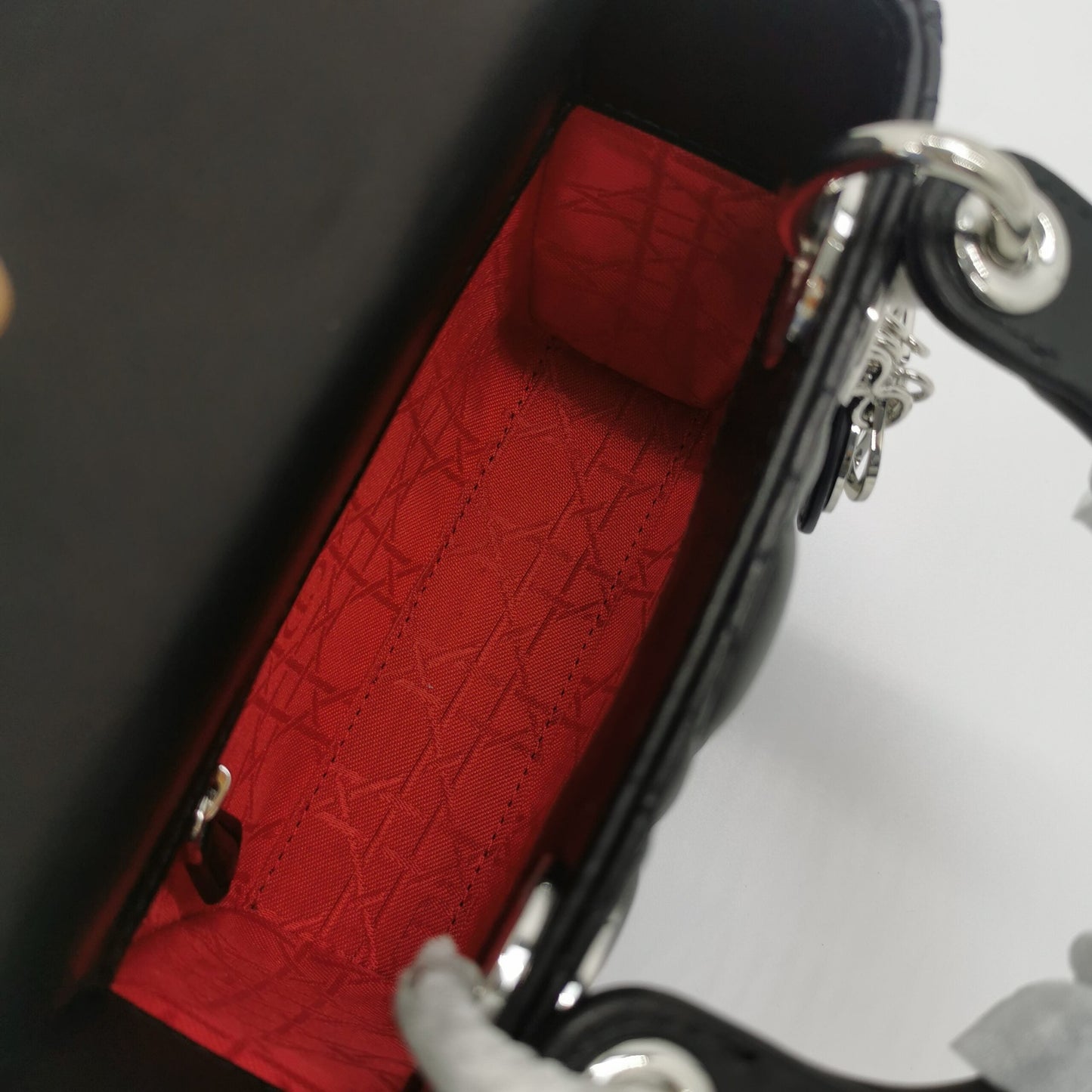 Mini Lady Dior Black Leather Bag โ Timeless Elegance in a Chic Package