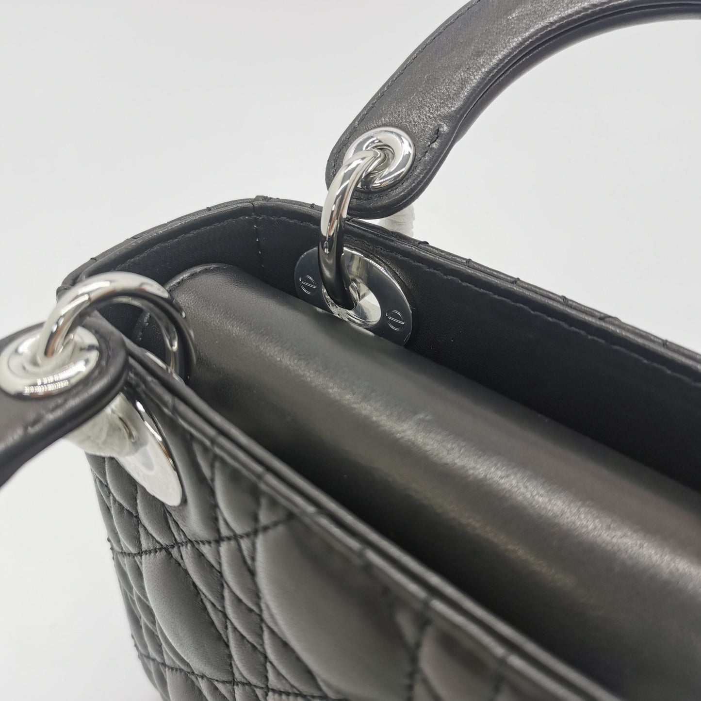 Mini Lady Dior Black Leather Bag โ Timeless Elegance in a Chic Package