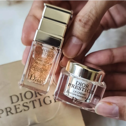 DIOR Prestige Le Huile De Rose Serum 5ml & LA Creme Texture Essentielle