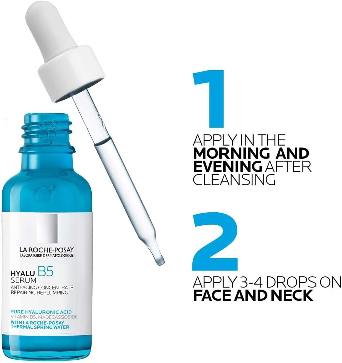 LA Roche-Posay Hyalu B5 Pure Hyaluronic Acid, Anti-Aging Serum Concentrate for Fine Lines