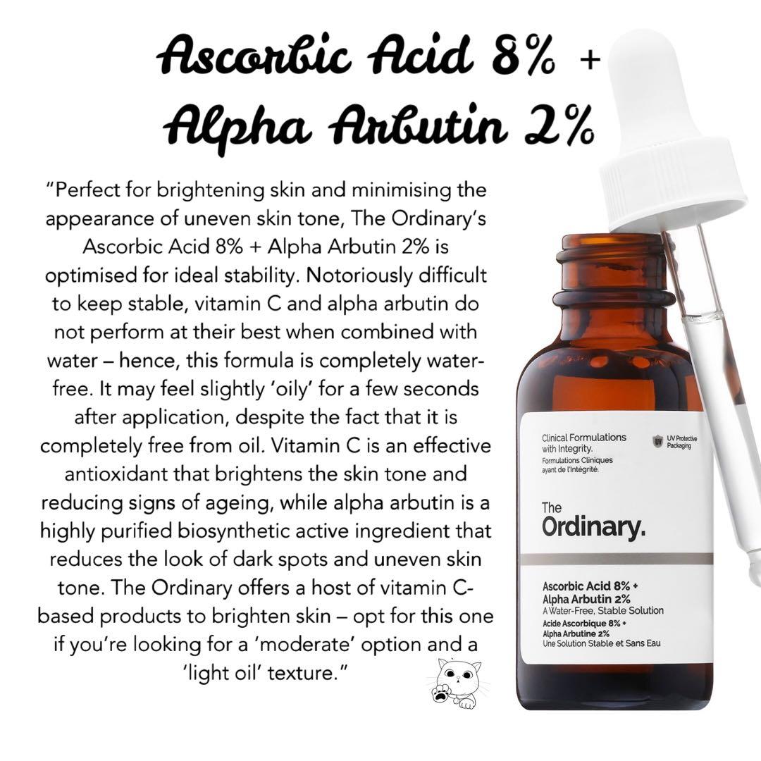 The Ordinary Ascorbic Acid 8% + Alpha Arbutin 2%