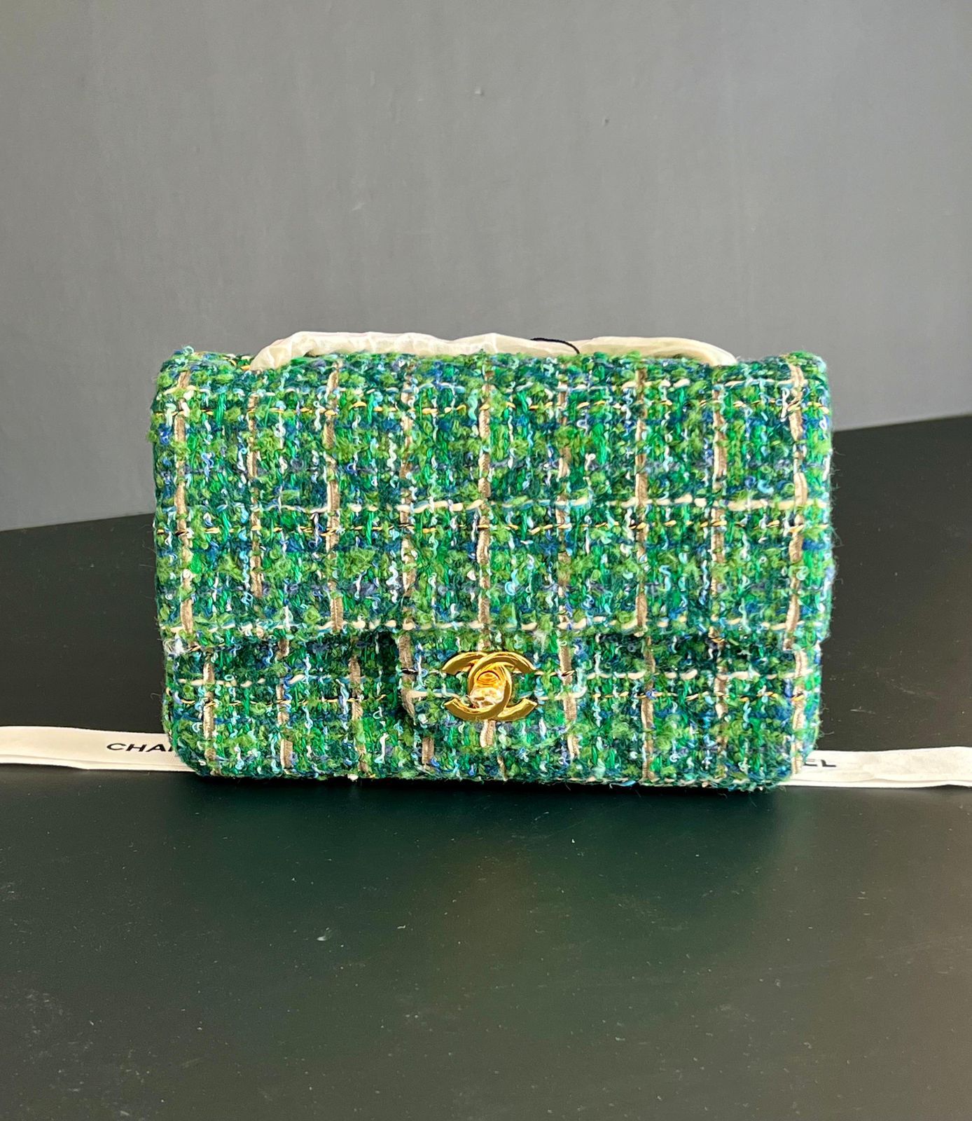 Chanel Velvet Double Flap Bag