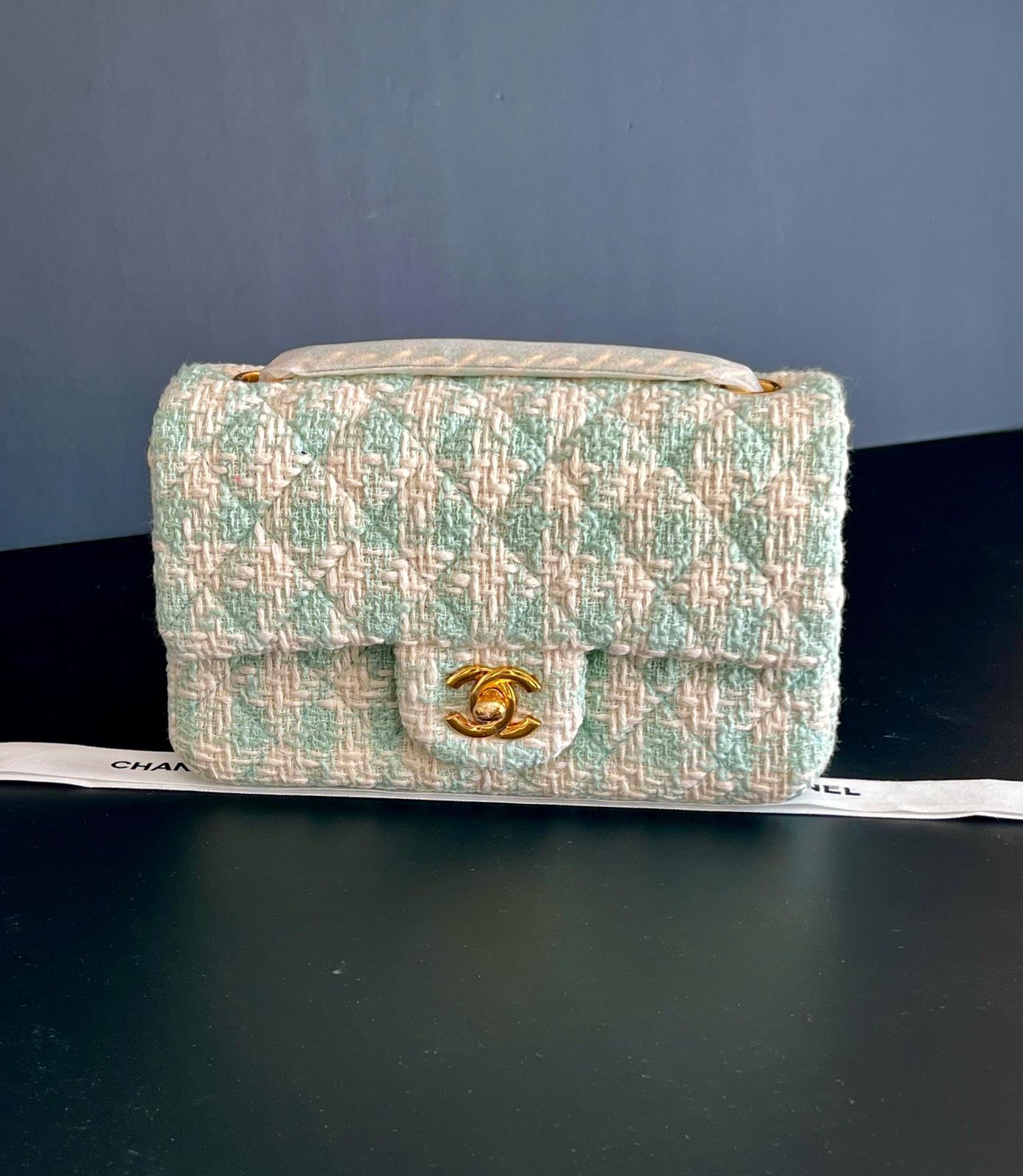 Chanel Velvet Double Flap Bag