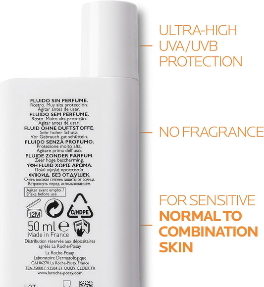 LA Roche Posay Anthelios UV MUNE 400 Fluide Invisible Sfp50+