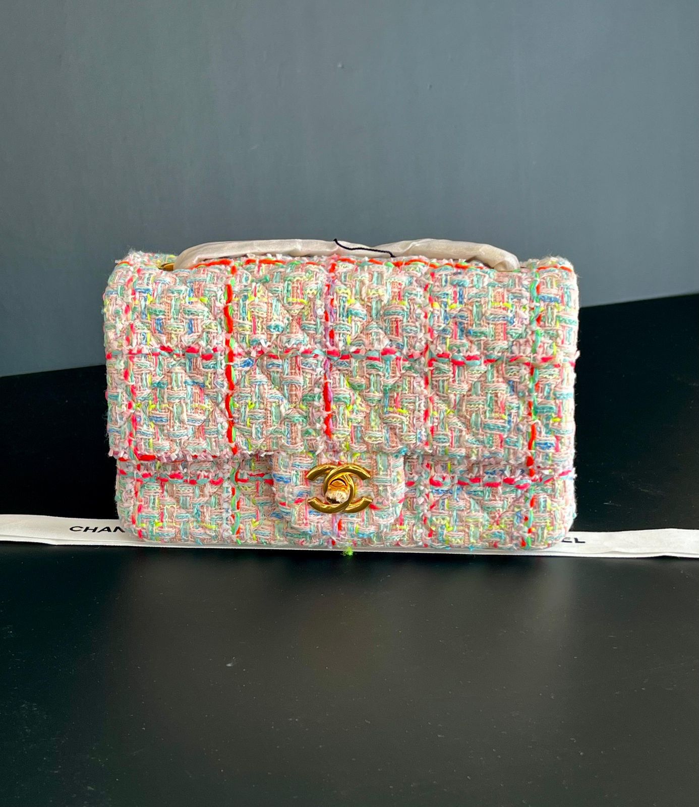 Chanel Velvet Double Flap Bag