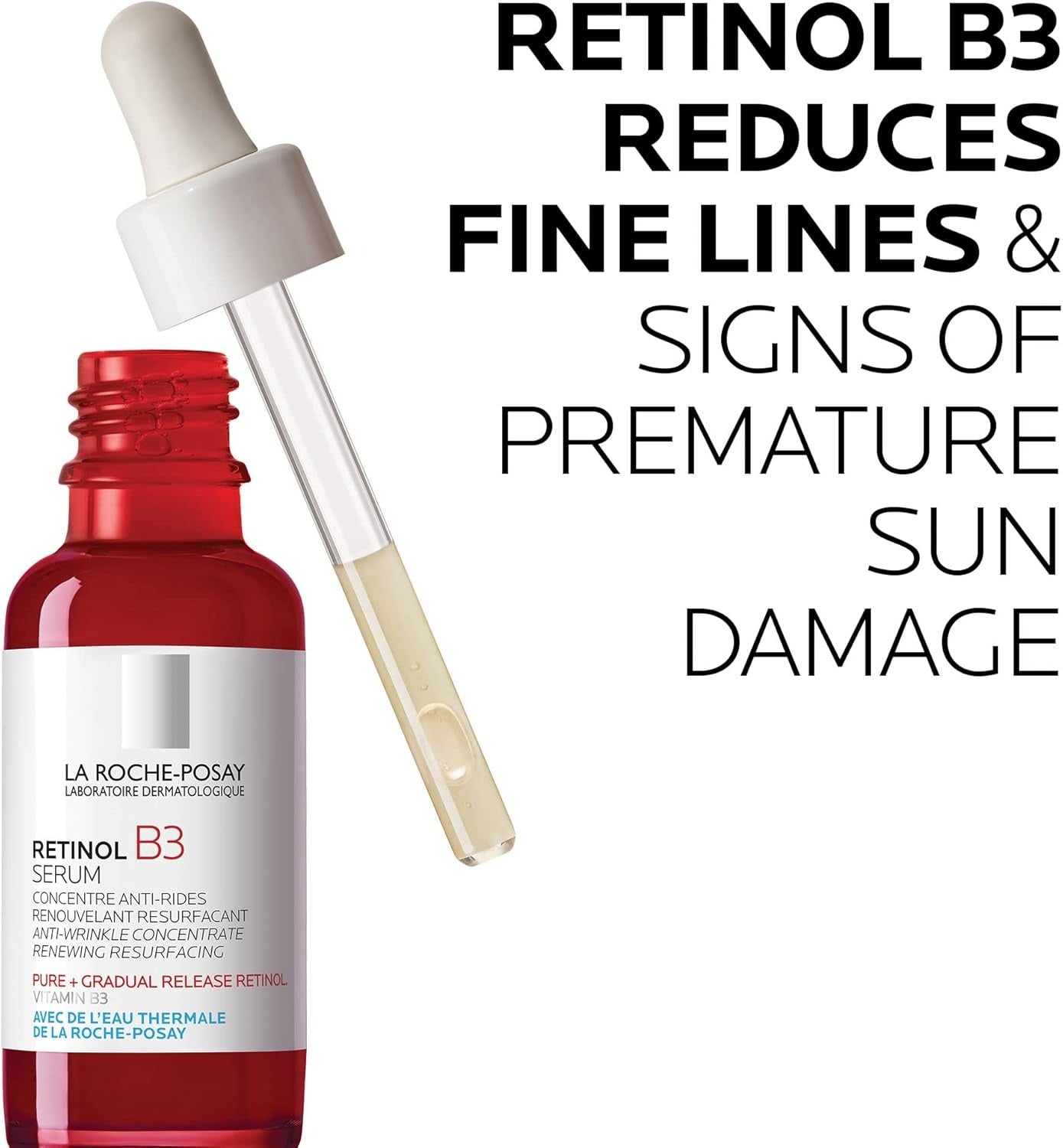LA Roche-Posay Pure Retinol Face Serum with Vitamin B3, Anti Aging